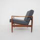 Teak lounge chair by Illum Wikkelso model EK for Niels Eilersen, Denmark 1960's