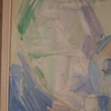 Original Swedish Oil on Canvas – “Still Life in Blue and Green”