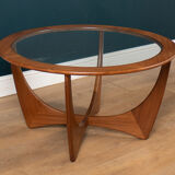 G plan fresco astro teak & glass coffee table, 1960