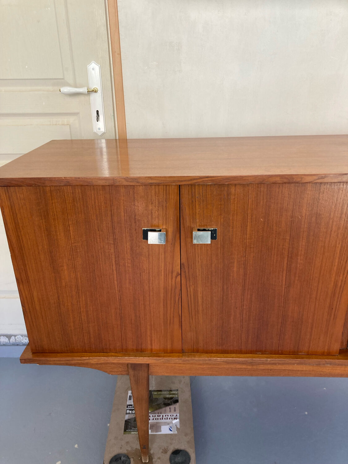 Large vintage teak sideboard