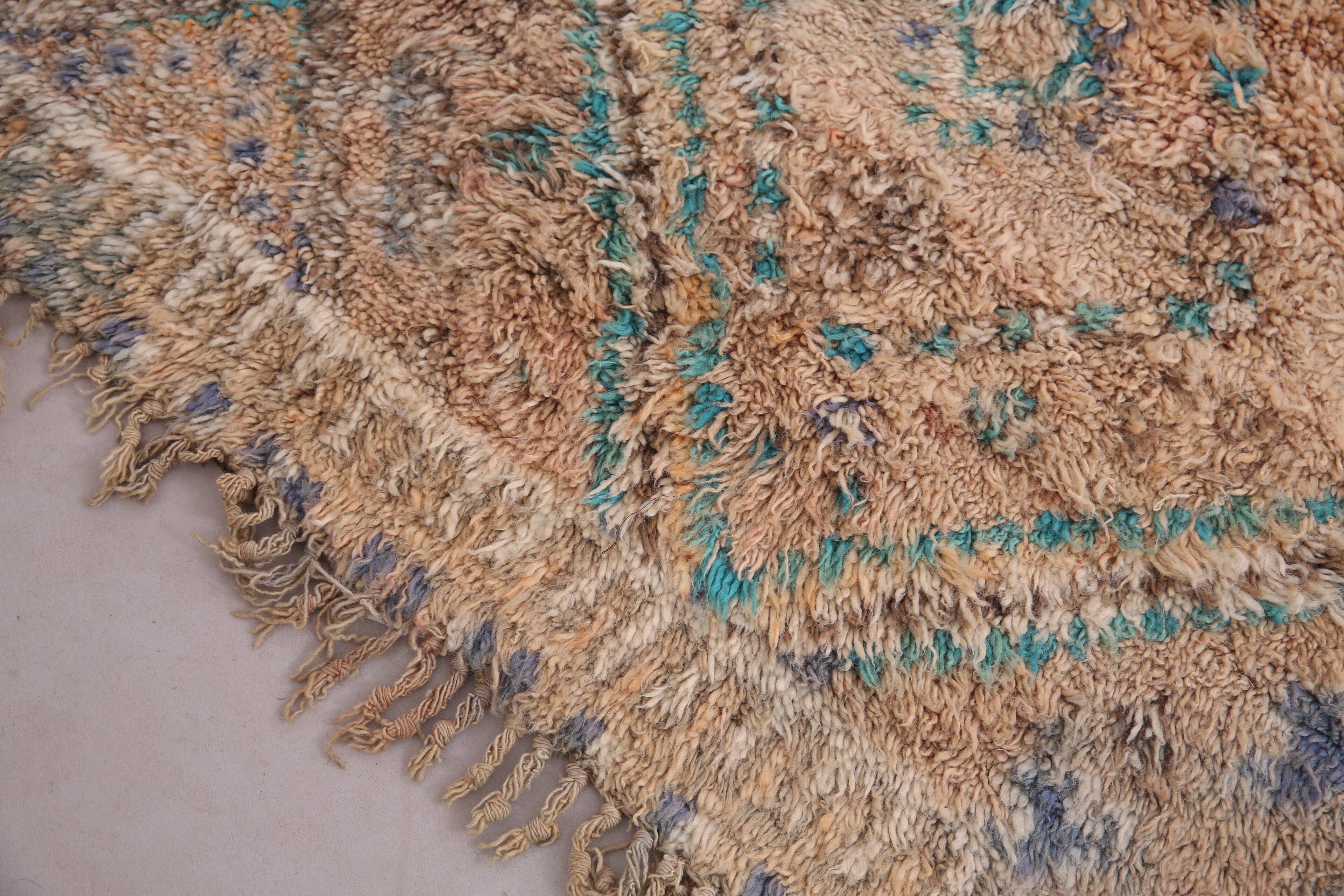 Peach Vintage Moroccan Rug 183 x 357 cm - Berber Wool Rug - Handmade Rug