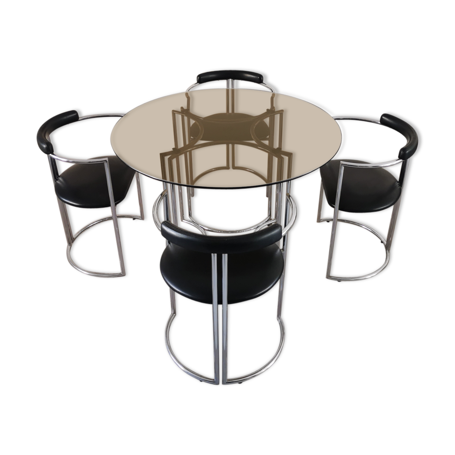 Bauhaus-style dining set from the 70s