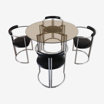 Bauhaus-style dining set from the 70s