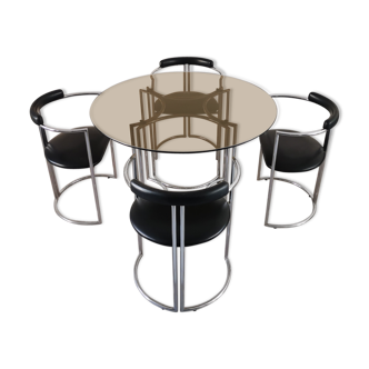 Bauhaus-style dining set from the 70s