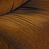 Modular sofa in rust brown velvet by Doimo, 1970s