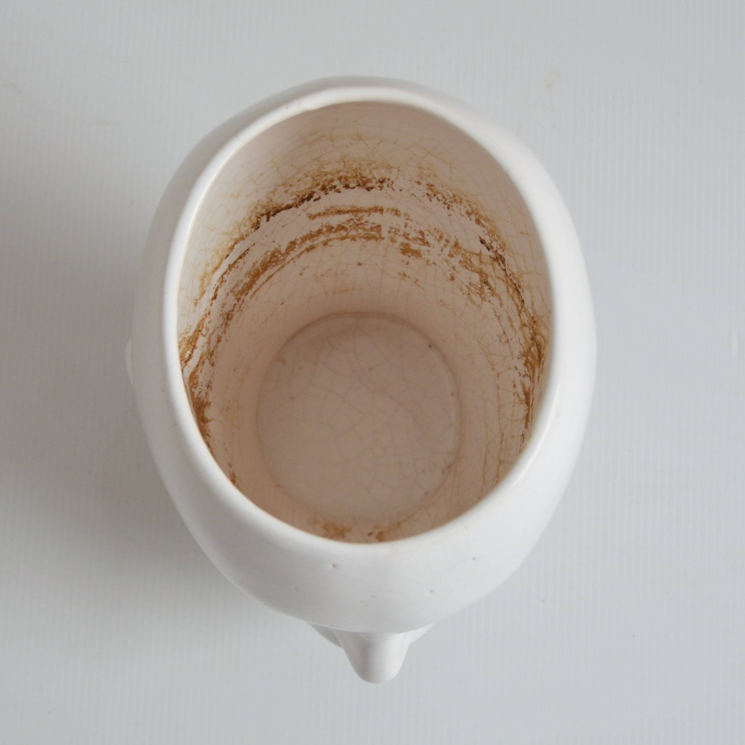 Earthenware cachepot or vase with a head, 1970