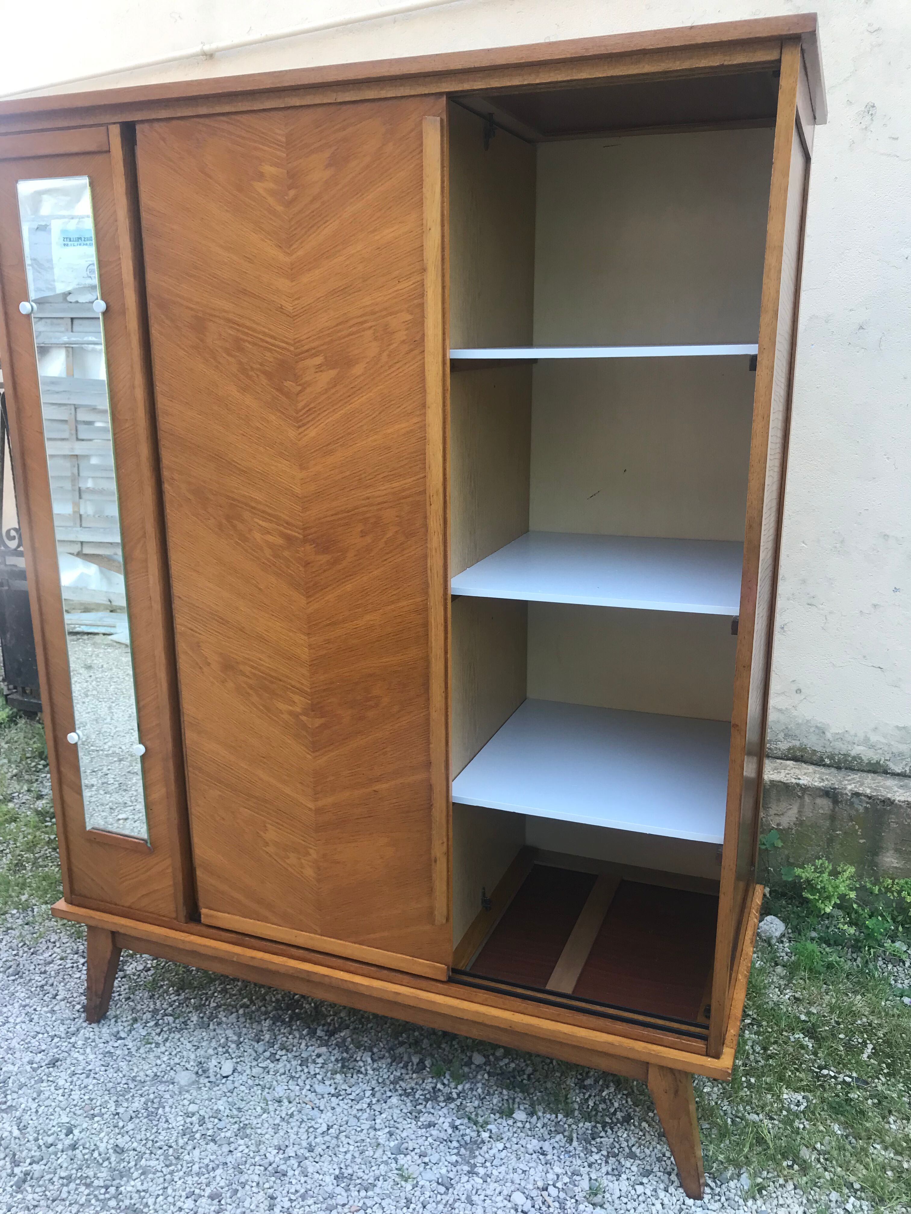 Vintage wardrobe compass feet