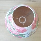 Vintage English hydrangea fabric lampshade