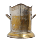 Antique Silver-Plated Copper Champagne Bucket, France, circa 1900