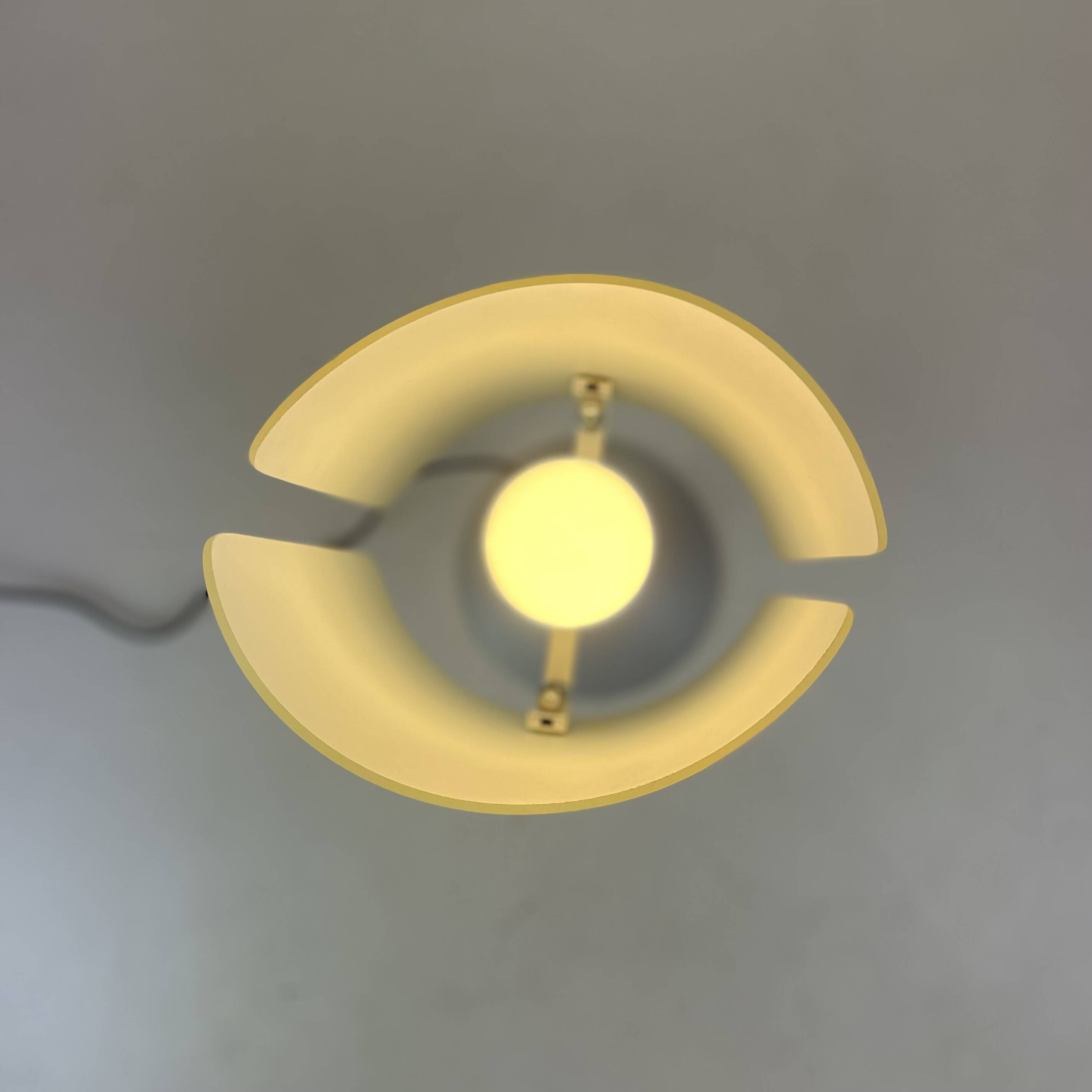 Pair of Italian Opaline Table Lamps, 1990s