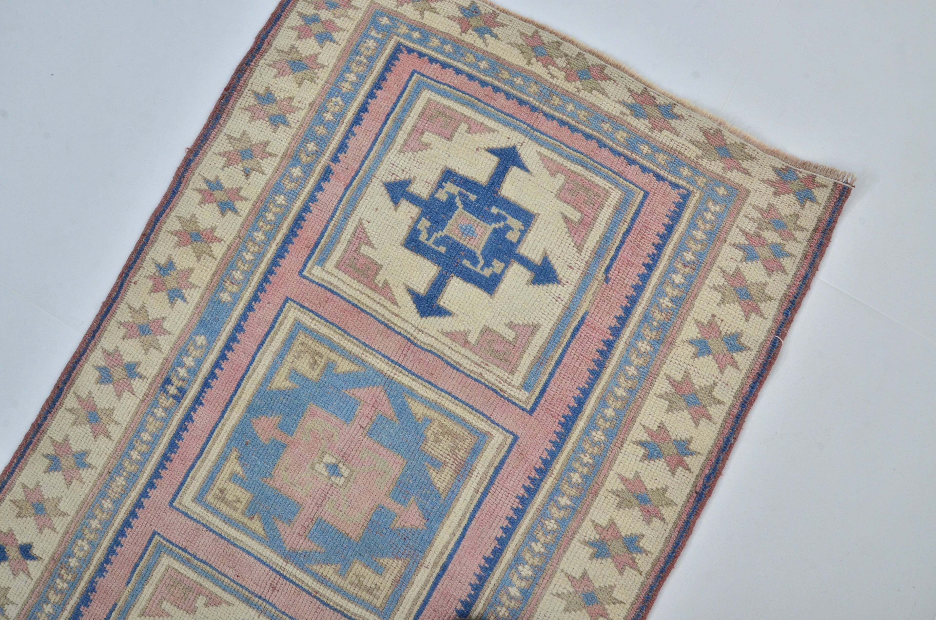 Vintage Oushak Runner Rug sku 3540