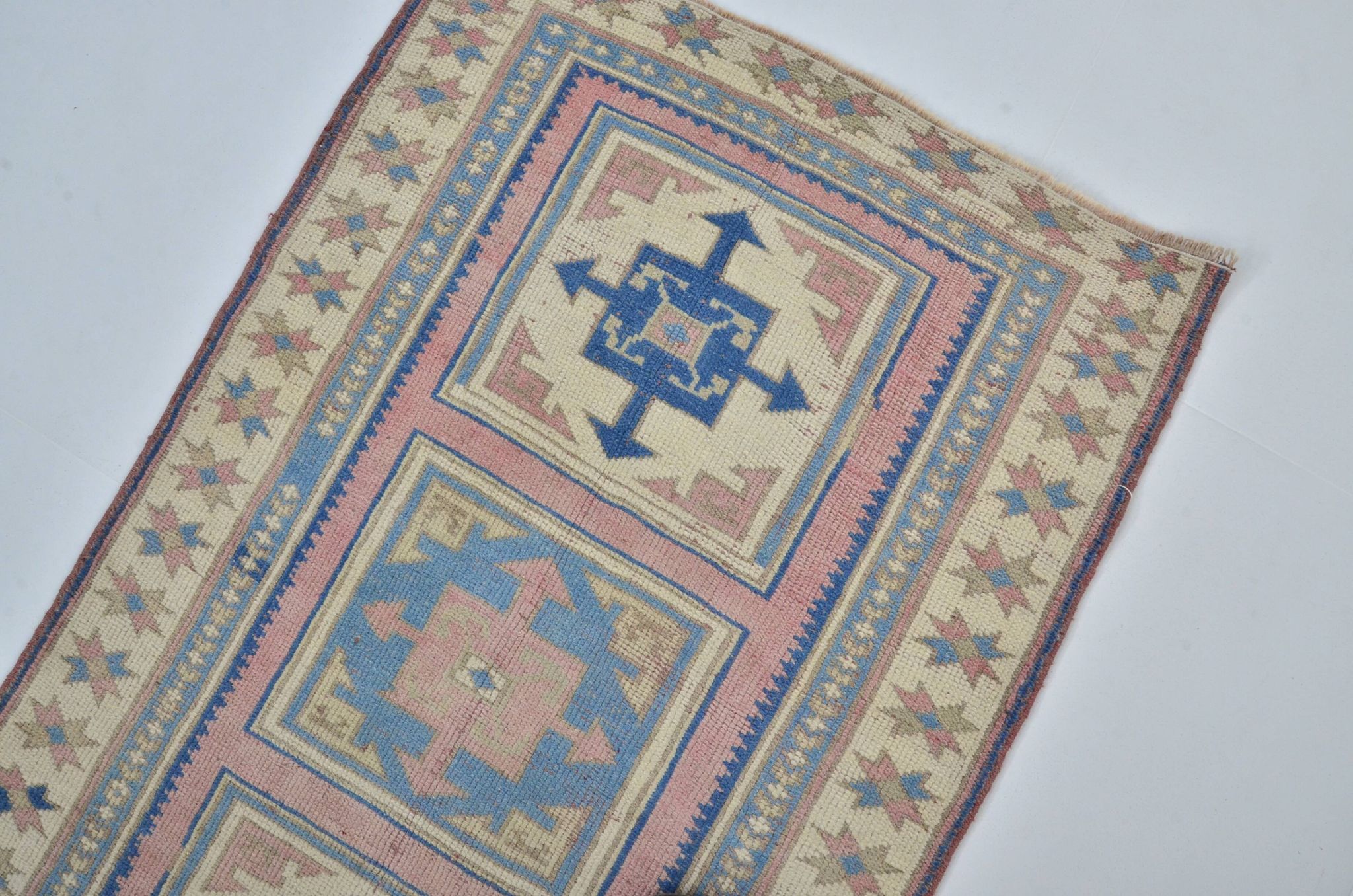 Tapis coureur Oushak vintage sku 3540