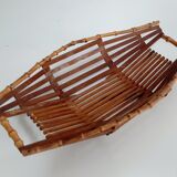 Empty basket vintage bamboo pocket