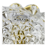 Barovier & Toso Art Dèco Style Brass and Rostrato Murano Glass Sconces, Pair