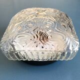Molded glass hanging lamp