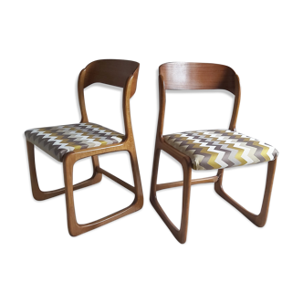 2 Baumann sled chairs