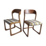 2 chaises traineaux Baumann