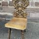 Alsatian chair renaissance mythology vintage of grotesque period 1950