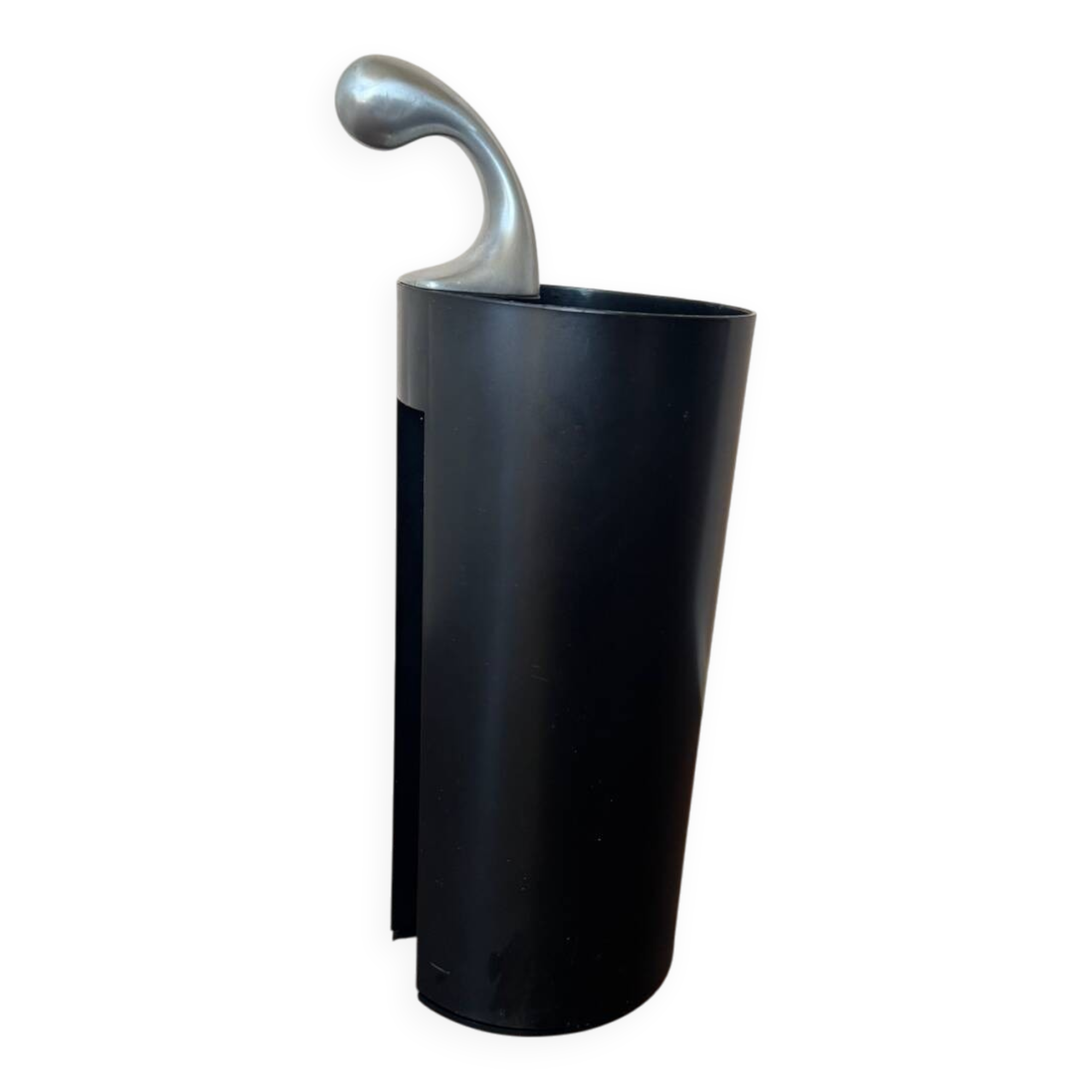 Modernist Italian Metal and Black Abs Umbrella Stand Model Golf by Magis