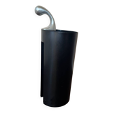 Modernist Italian Metal and Black Abs Umbrella Stand Model Golf by Magis