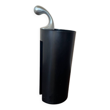 Modernist Italian Metal and Black Abs Umbrella Stand Model Golf by Magis