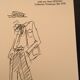 Black and white press fashion illustration Christian dior - 1978