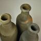 Set of 3 antique stoneware bottles from Ger