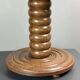 Chunky low wood turned side table in the style of Charles Dudouyt, 1950s