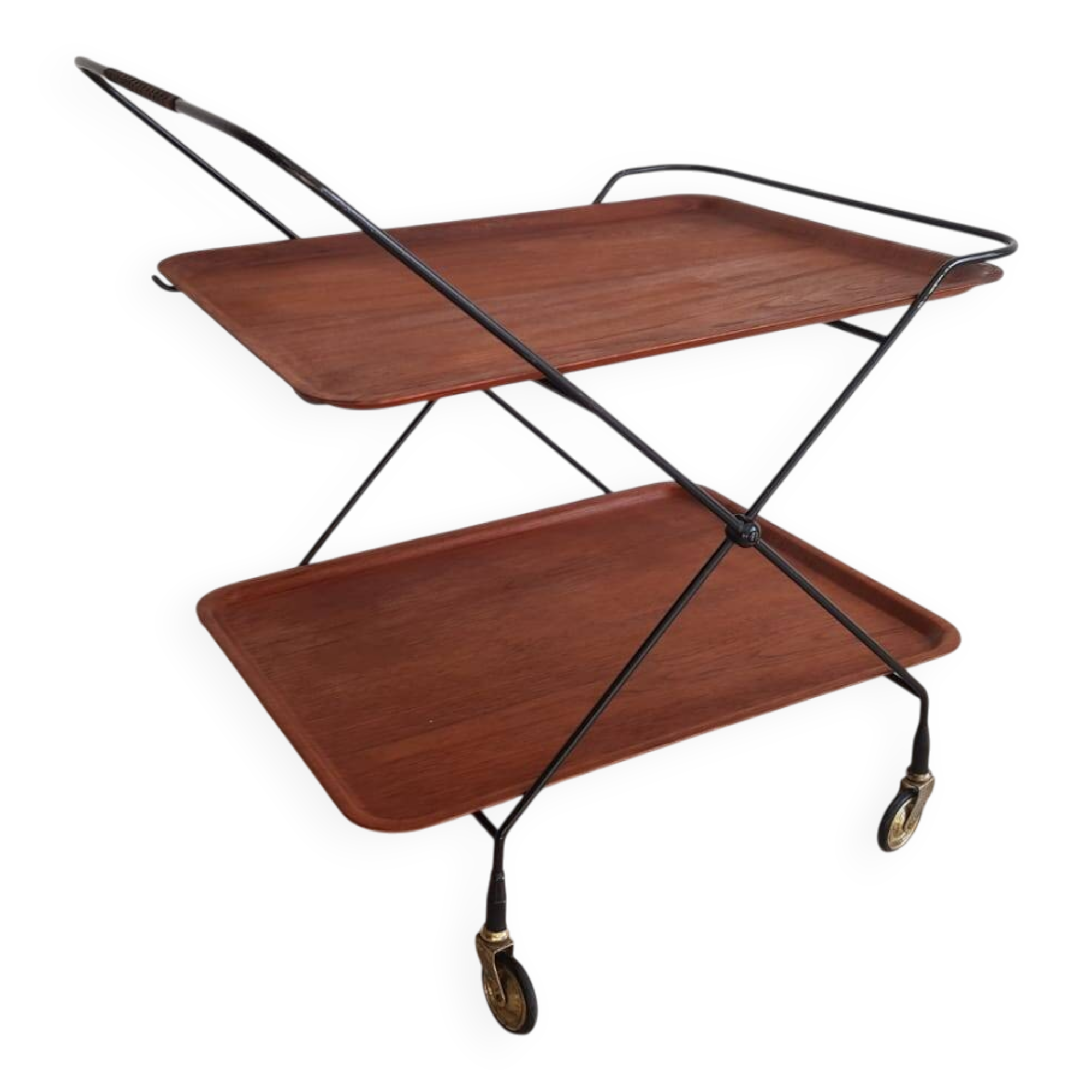 Mid-century modern, teak bar, Paul Nagel, Sweden, 1960s.
