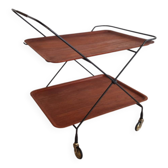 Mid-century modern, teak bar, Paul Nagel, Sweden, 1960s.