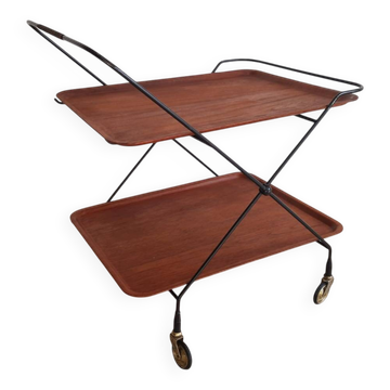 Mid-century modern, teak bar, Paul Nagel, Sweden, 1960s.