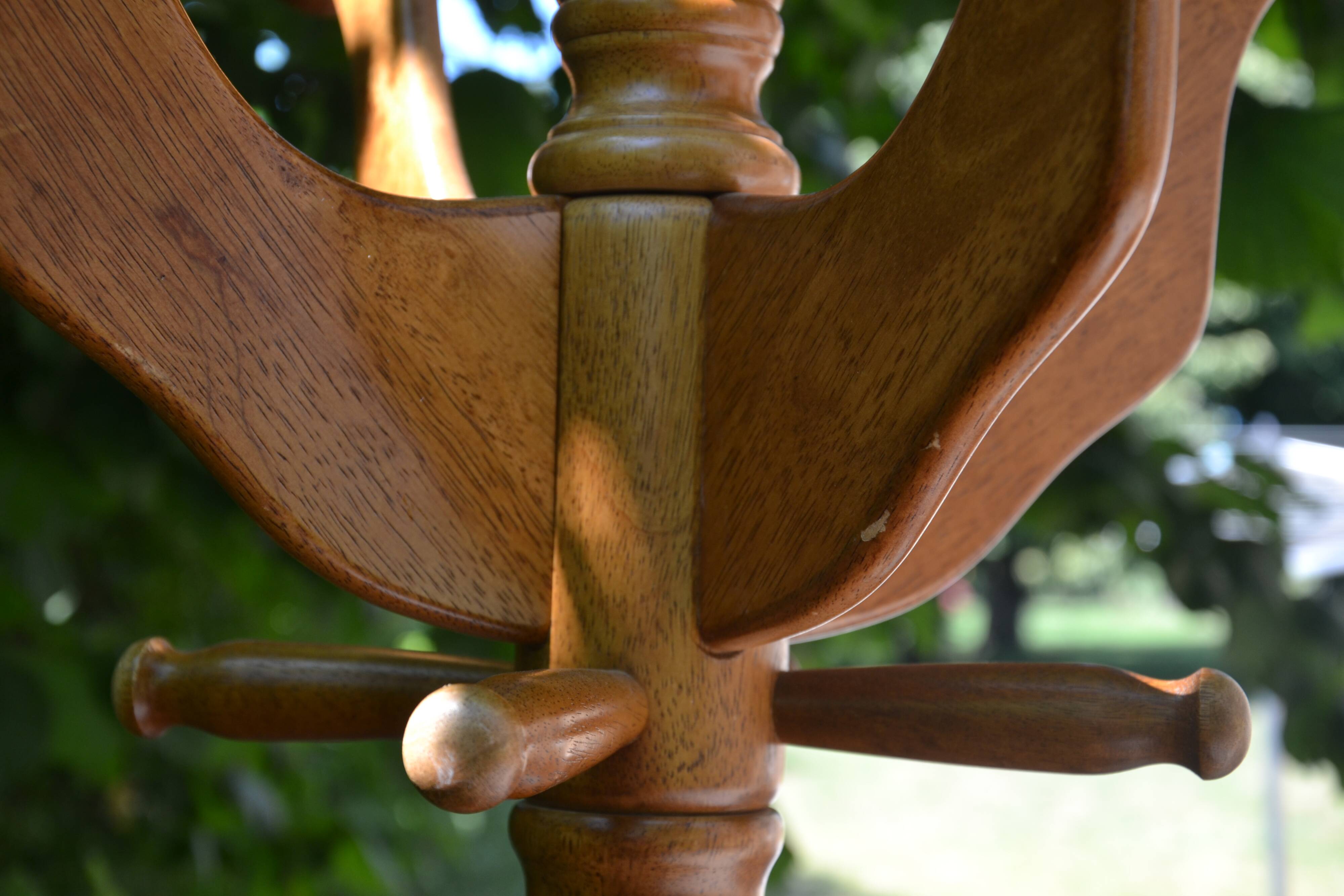 Vintage floor-standing coat rack