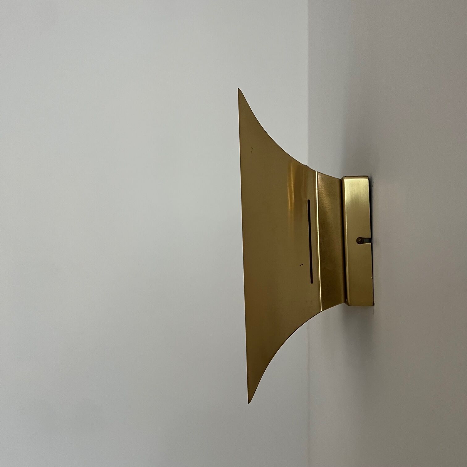 Mid-century brass gothic wall lights by Bent Karlby (3 pieces available)