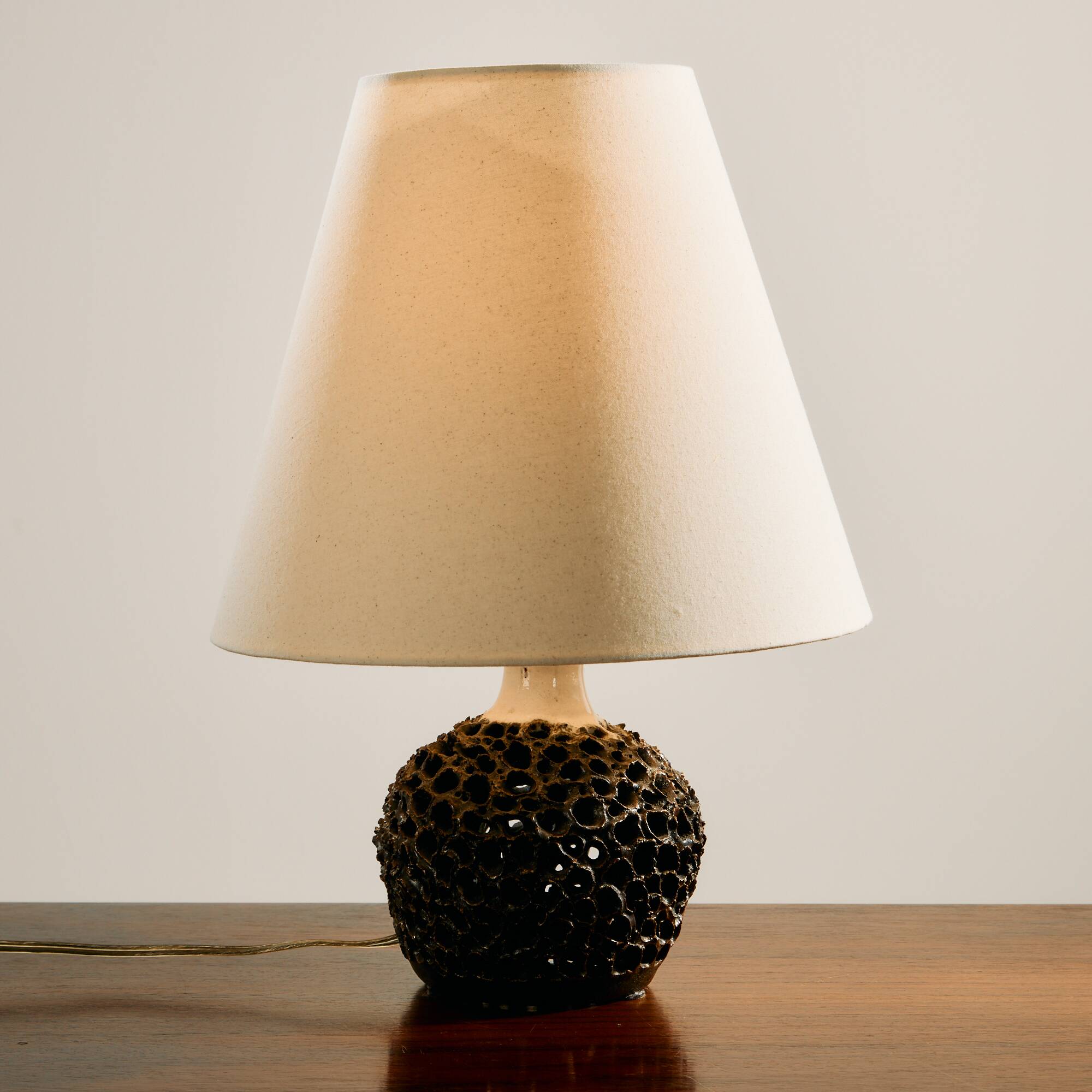 Danish ceramic table lamp by Bodil Marie Nielsen, set of 2