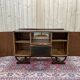 English art deco oak bar