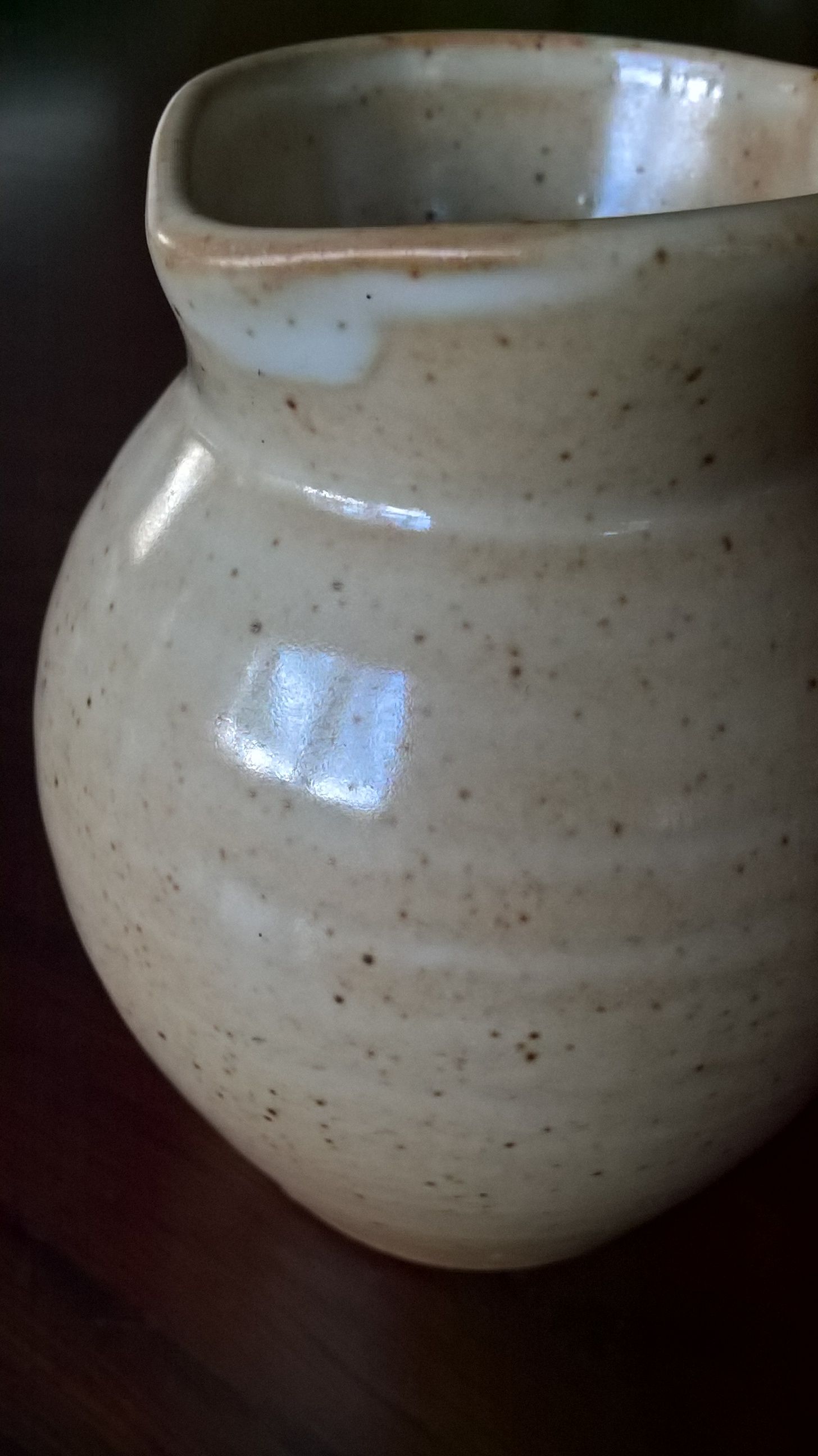 Creamy milk pot in sandstone Village CNP France