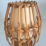 Pair of vintage bamboo lamps
