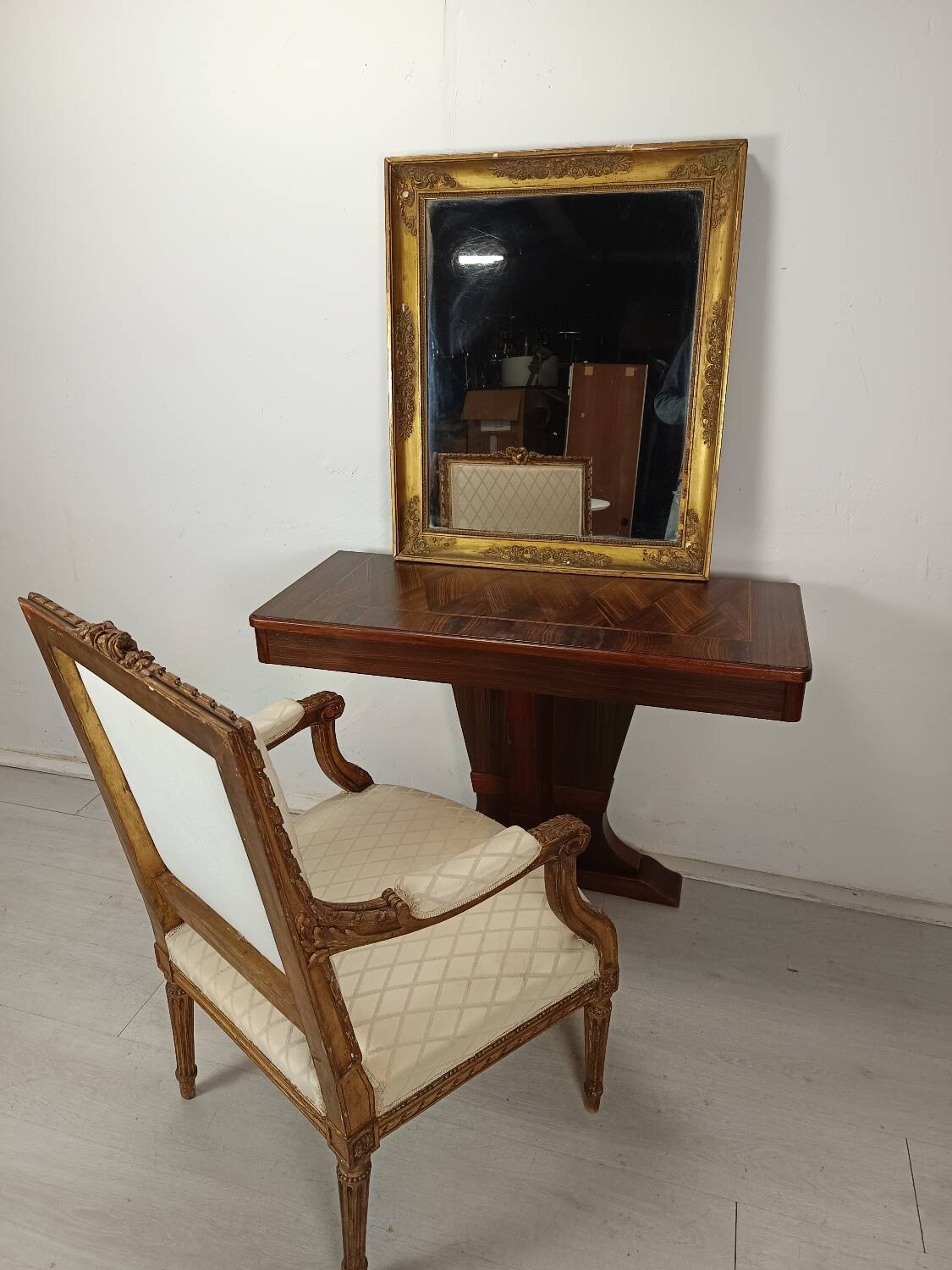 Pair of art deco consoles