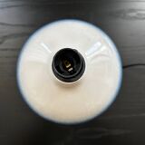 Lampe boule en céramique bleue
