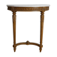 Console demie lune de style Louis XVI en bois sculpté