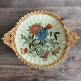 Antique celadon porcelain bowl mounted in gilded bronze, 19th century.