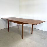 Teak extendable Danish dining table, H. Sigh & Søns Møbelfabrik AS