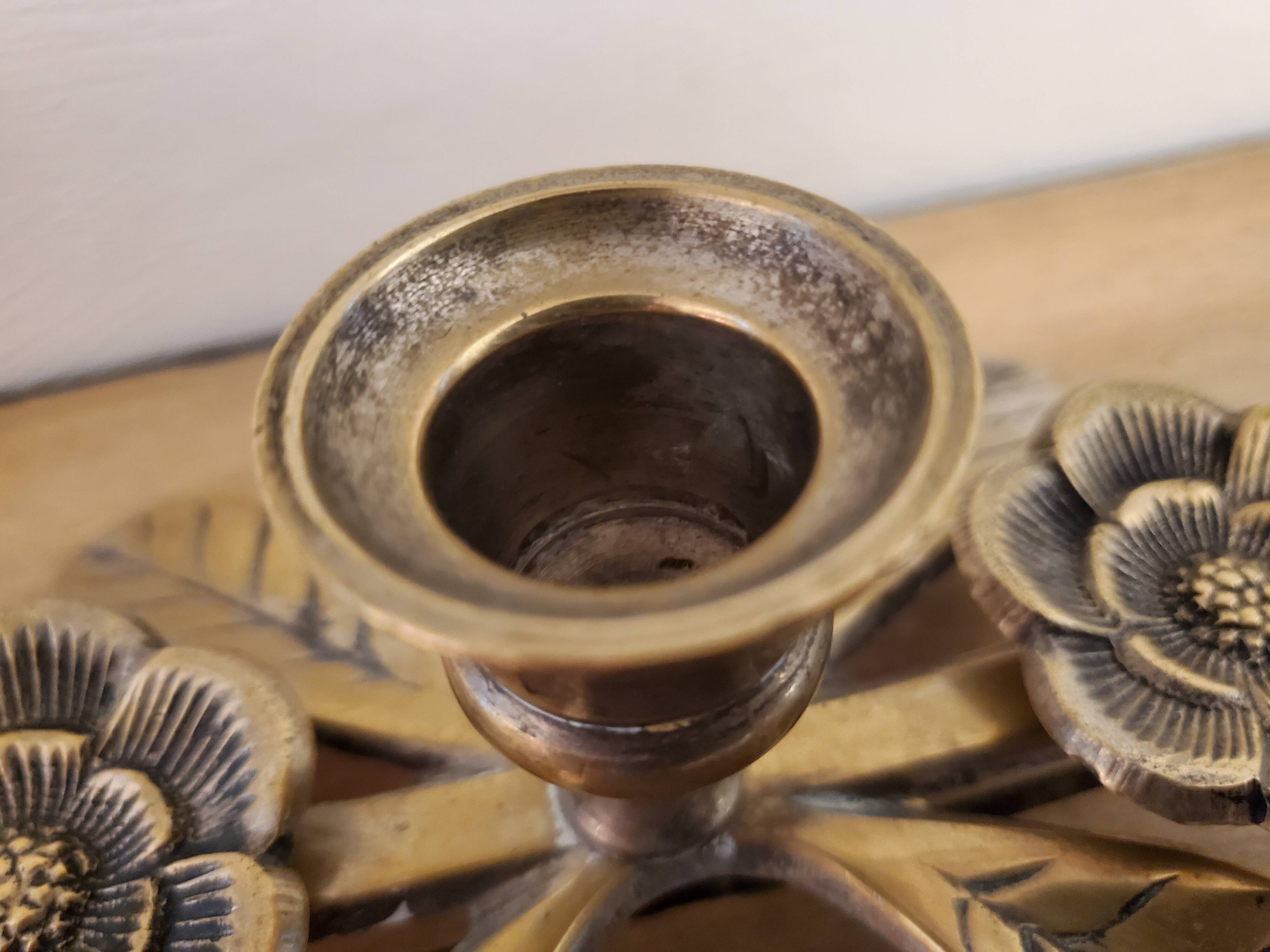 Brass candle holder