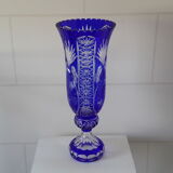 Large hand-cut Lorraine Crystal Vase