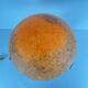 Orange speckled glass mushroom lamp, Massive, Belgium 1970.