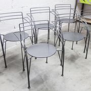 Set of 6 "Silver Moon" armchairs by Pascal Mourgue 1985