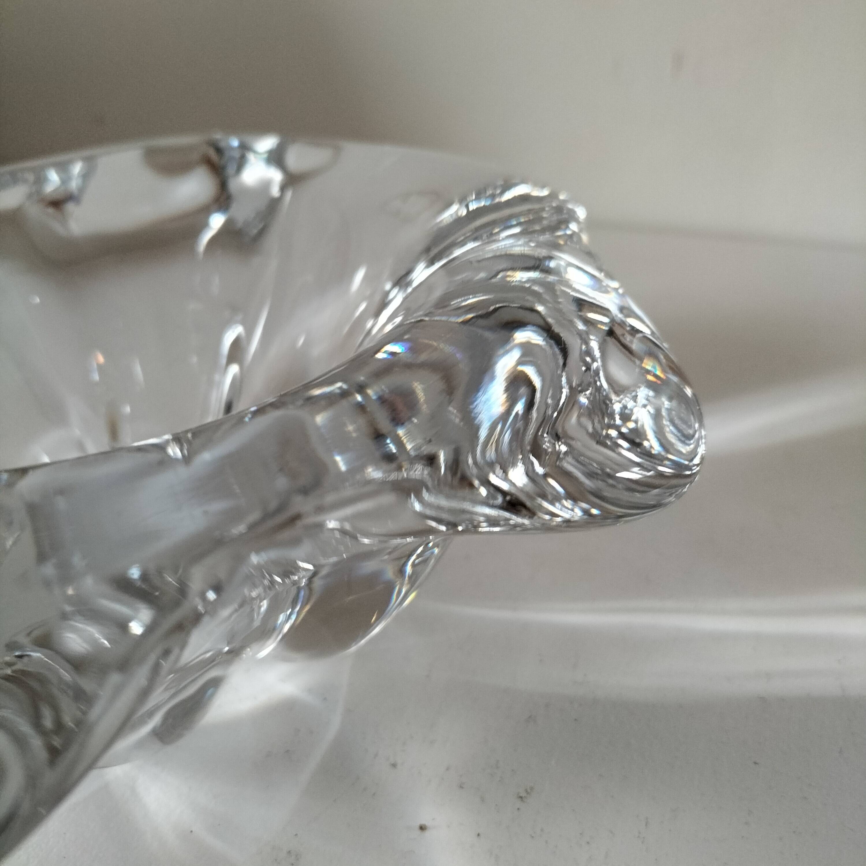 Signed Val Saint Lambert crystal cup