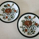2 plates Argenteuil Boch La Louvière