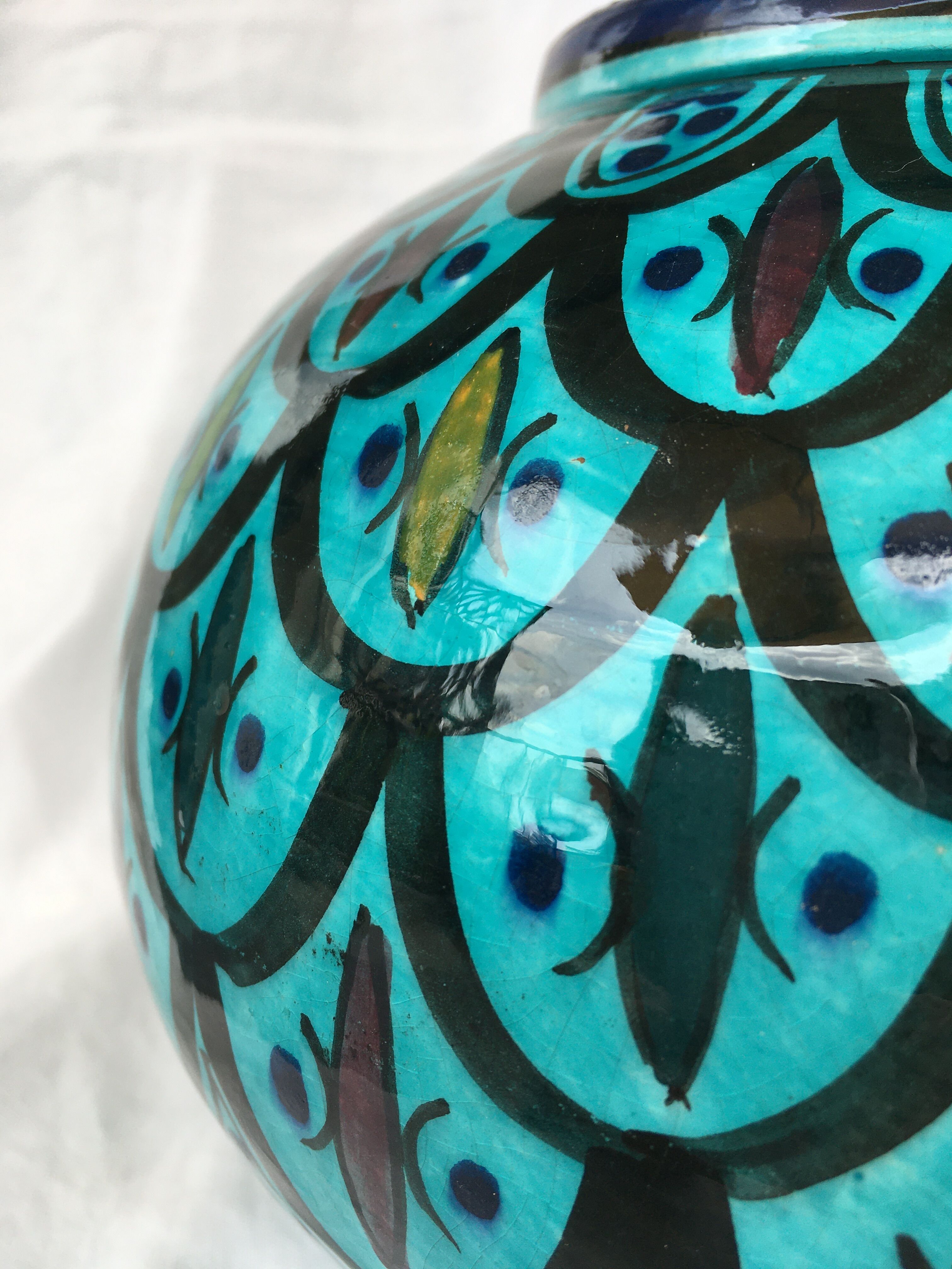 Moroccan ceramic vase