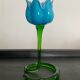 Vintage Murano flower candle holder in glass paste